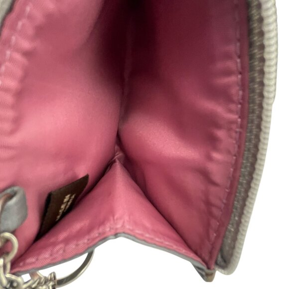 Coach Mini Skinny MADISON Signature ID Case Wallet Key Chain - Silver - Picture 6 of 12